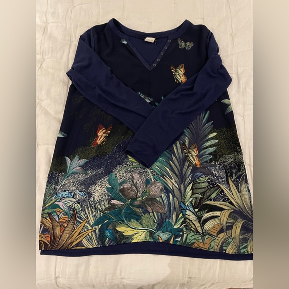 Anthropologie tunic navy blue - Picture 2 of 2